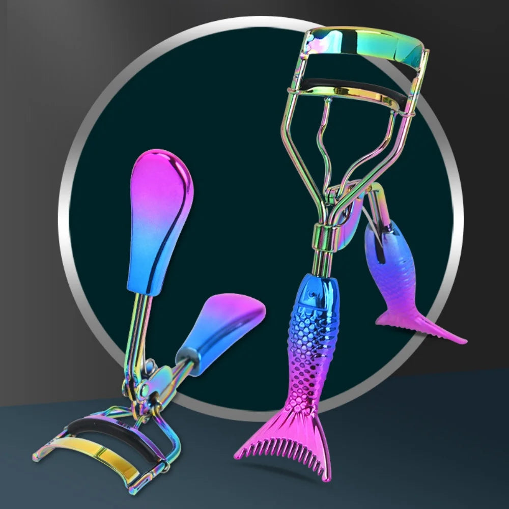Mermaid Tail Eyelash Curler – Stainless Steel Makeup Tool Eyelash Curler PRIMED