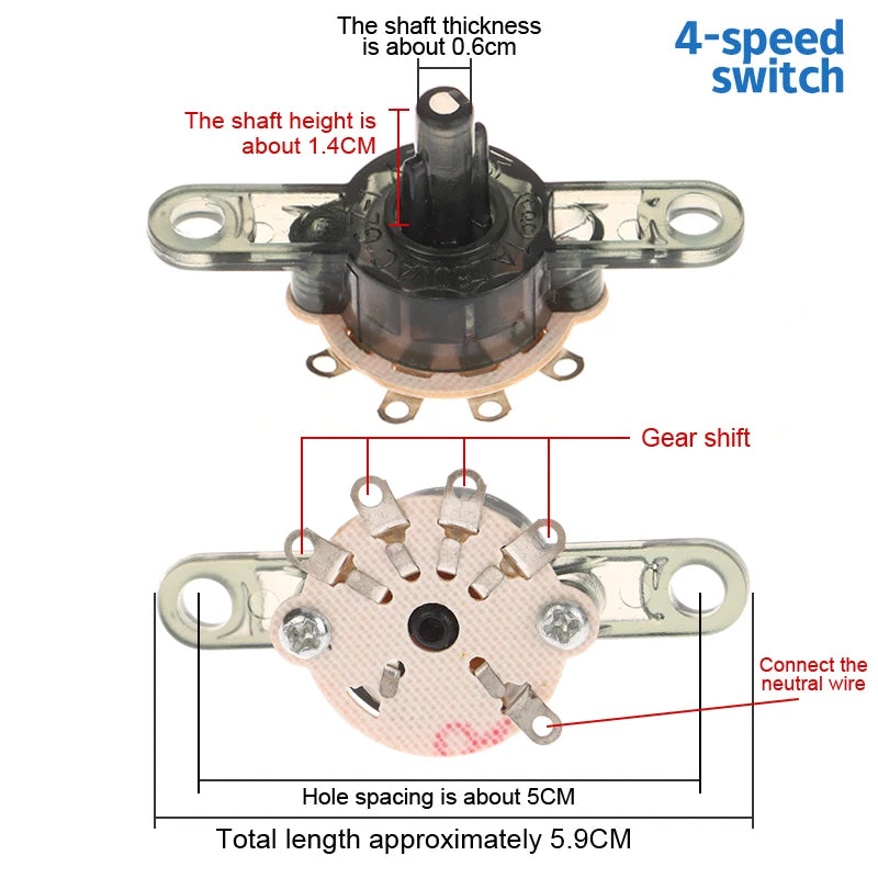 Round Fan Speed Control Switch – Floor & Wall Fan Replacement