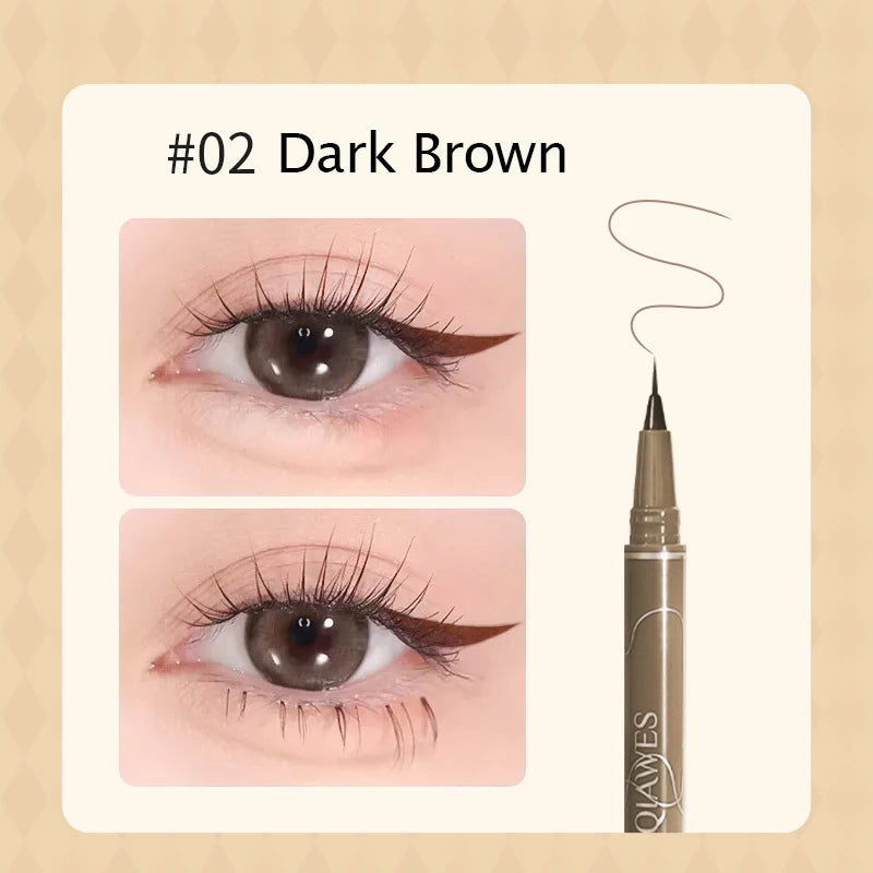 SWEET MINT 0.05mm Waterproof Liquid Eyebrow & Eyeliner Pen Liquid Eyebrow Pen PRIMED 02-QIAWSE
