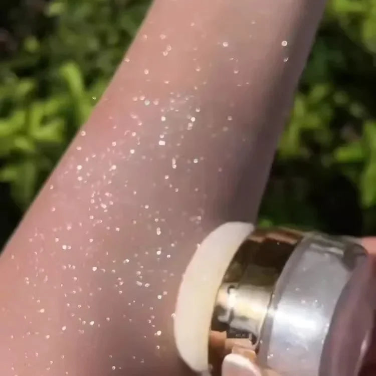 DIKALU Body Glitter Powder – Moonlight White Shimmer Highlighter Body Glitter Highlighter PRIMED