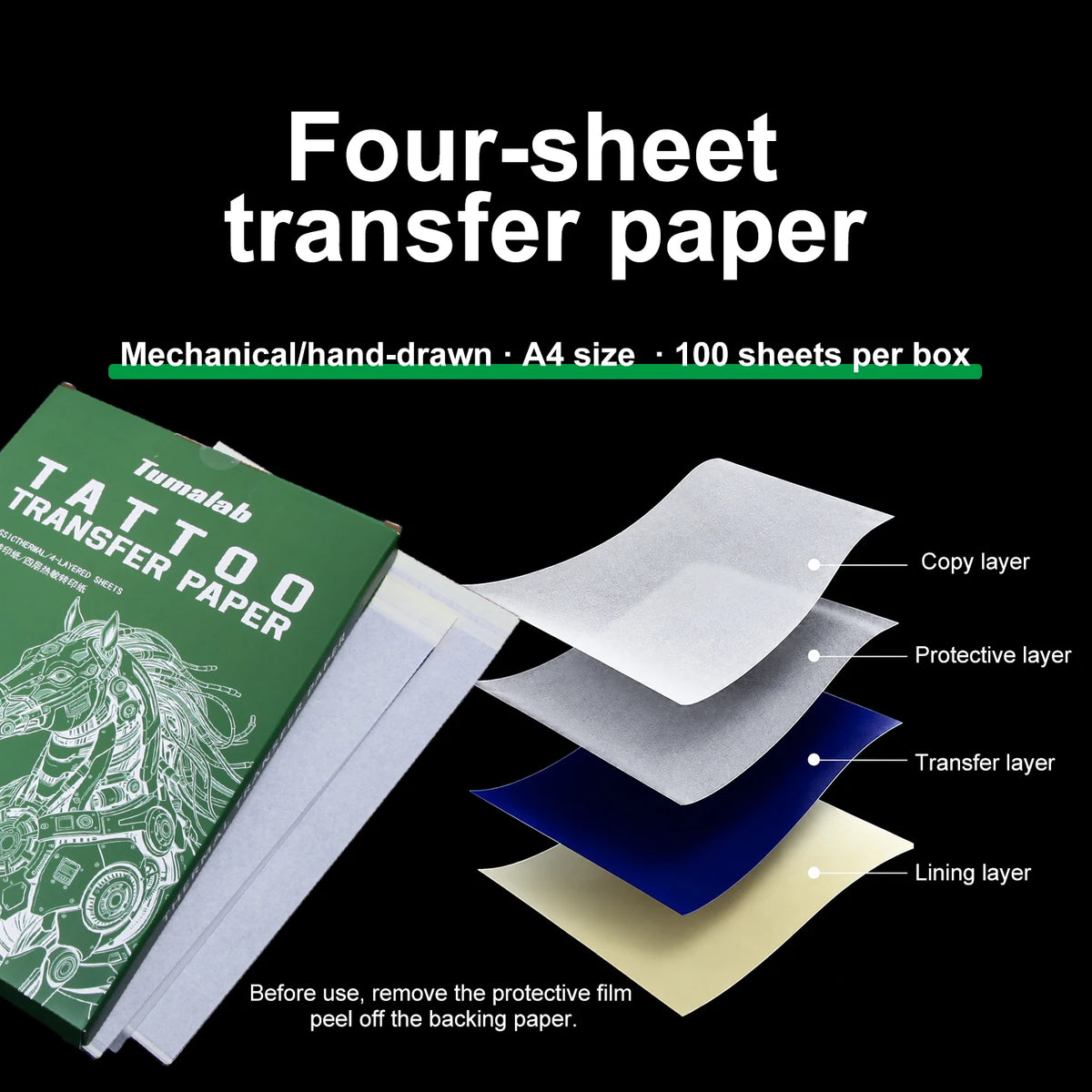 Tattoo Transfer Paper – Thermal Stencil Copy Sheets | JZE