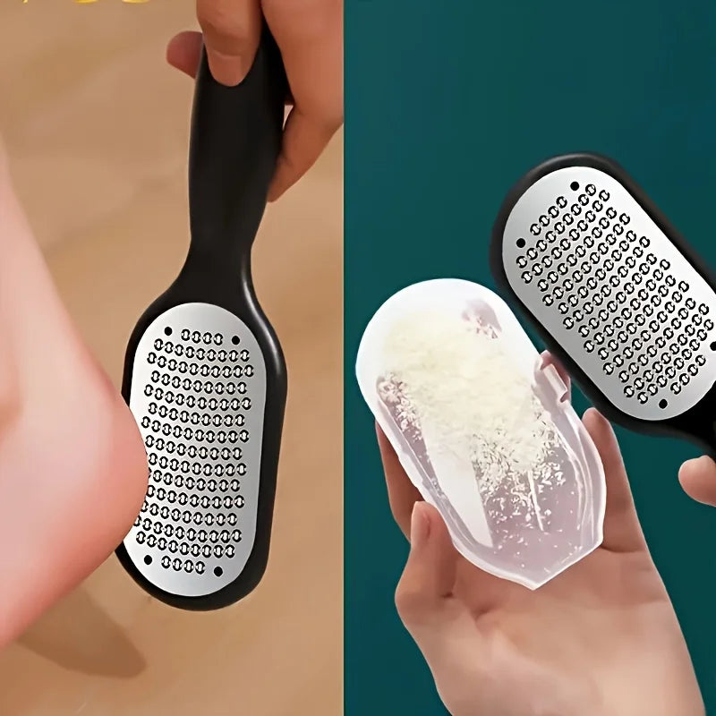 Stainless Steel Foot File & Callus Remover with Splash Guard Foot File Rasp PRIMED