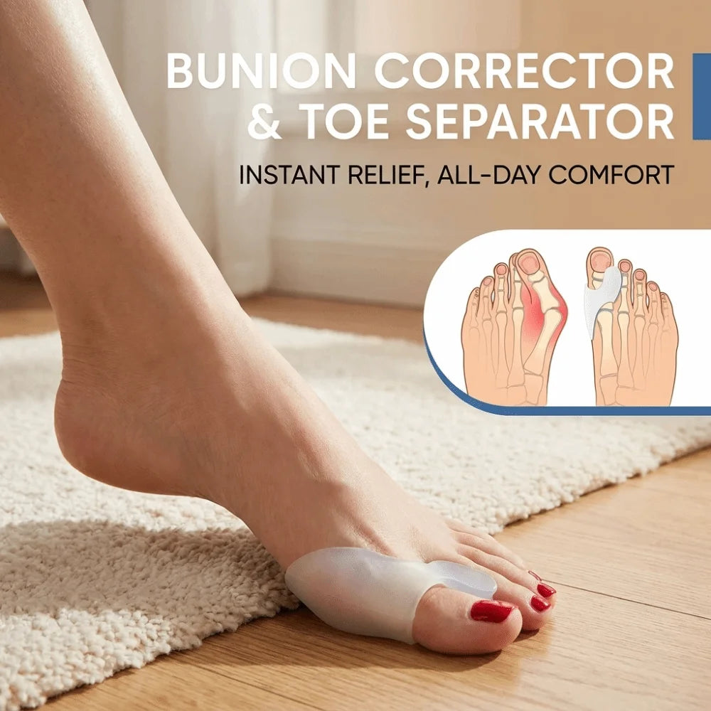 Silicone Big Toe Separator – Breathable Elastic Toe Spacer Pair Toe Separator PRIMED