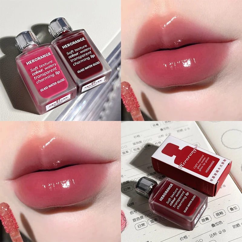 Water-Glow Mirror Lip Gloss – Hydrating Korean Lip Tint