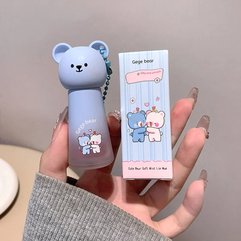 Gege Bear Matte Lip Gloss – Waterproof Long-Lasting Lip Tint Matte Lip Gloss PRIMED