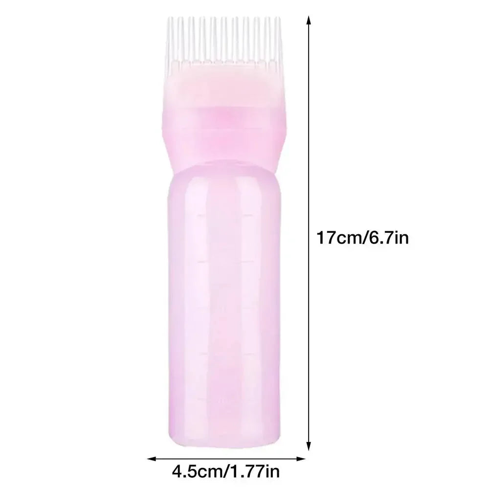 120ml Hair Dye Applicator Comb Bottle | Salon Coloring Tool Hair Dye Applicator PRIMED PP05-pink-02