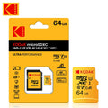 Kodak 64GB Micro SD Card Class 10 U3 V30 A1 microSDXC MicroSD Memory Card PRIMED 64 GB