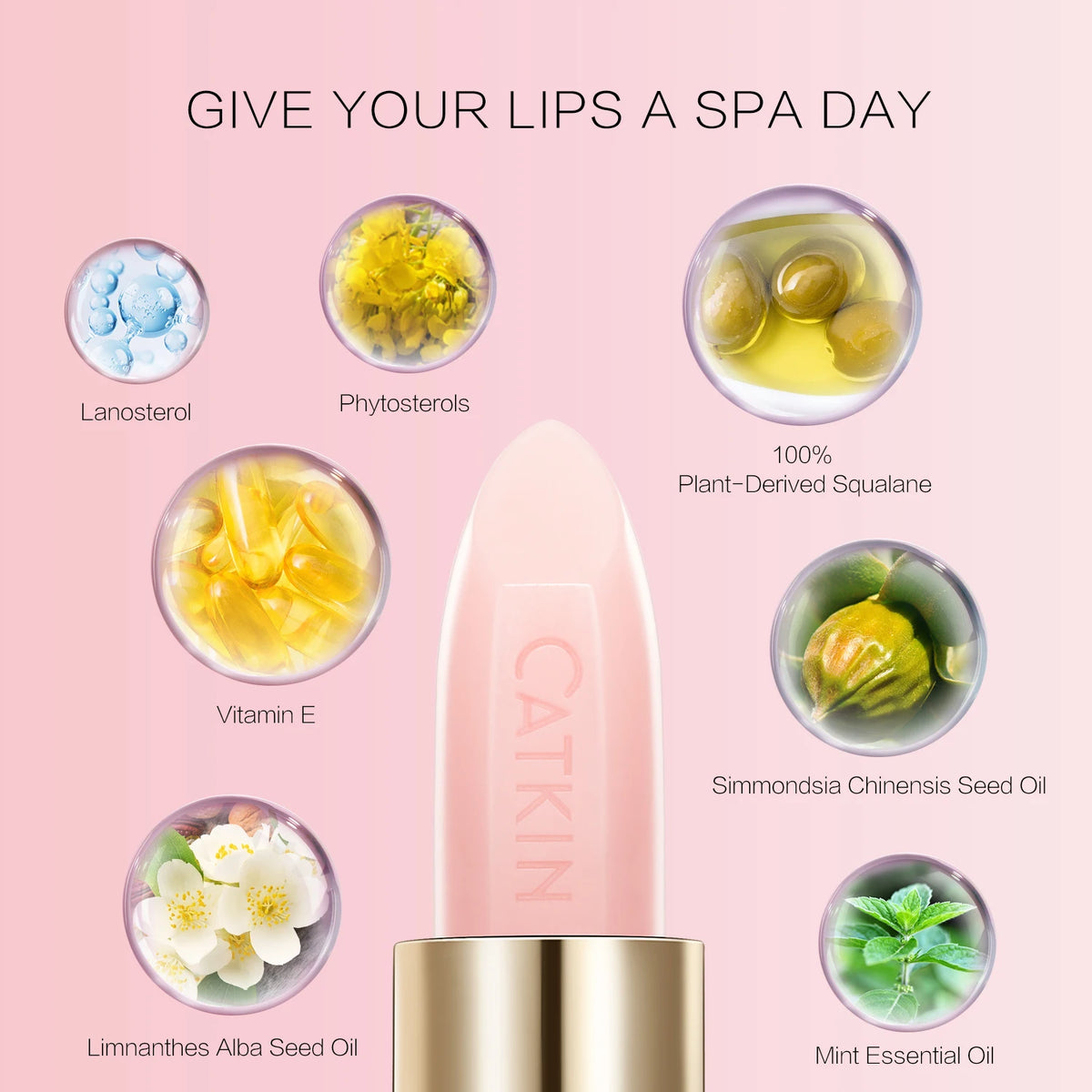 CATKIN Moonlight Colour-Changing Lip Balm Set of 3 | pH Glow Colour-Changing Lip Balm PRIMED