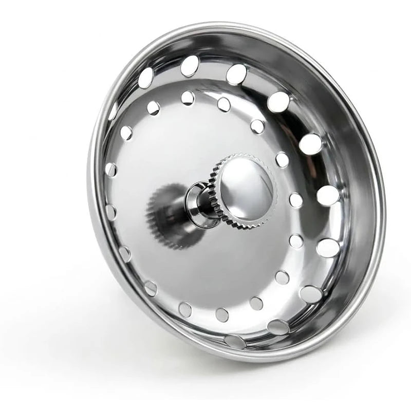 Stainless Steel Kitchen Sink Strainer & Stopper 3.5" Drain Sink Strainer PRIMED 1 Piece