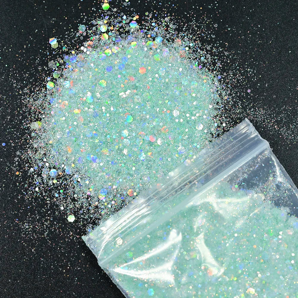 Mermaid Nail Art Glitter 50g – Chameleon Hexagon Sequins