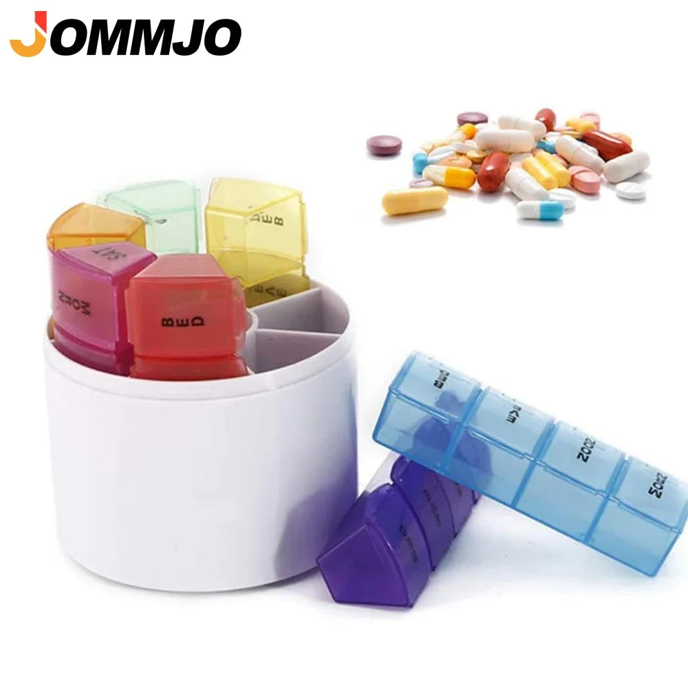 Weekly Pill Organizer 4x Daily – 7-Day Portable Pill Box