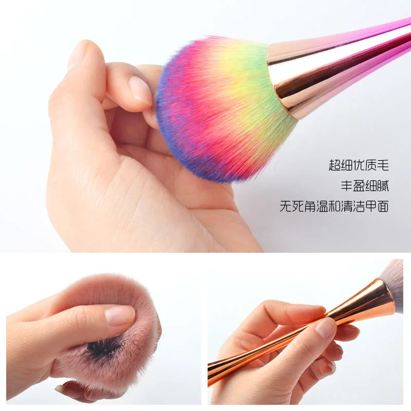 JEARLYU Nail Dust Brush – Soft Bristles & Ergonomic Handle