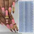 3D Chain Nail Silicone Mold – Reusable DIY Manicure Art Tool Nail Art Mold PRIMED TR131