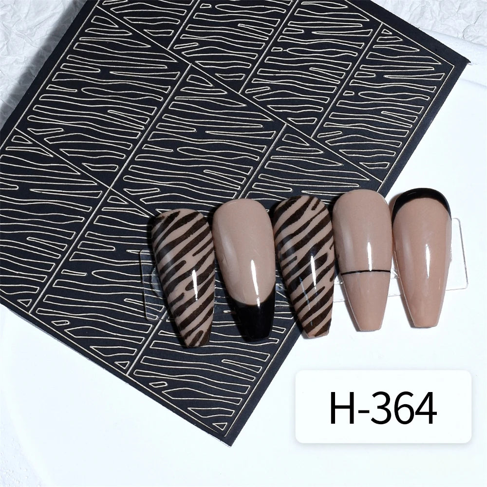 Nail Art Stencils & French Manicure Spray Templates