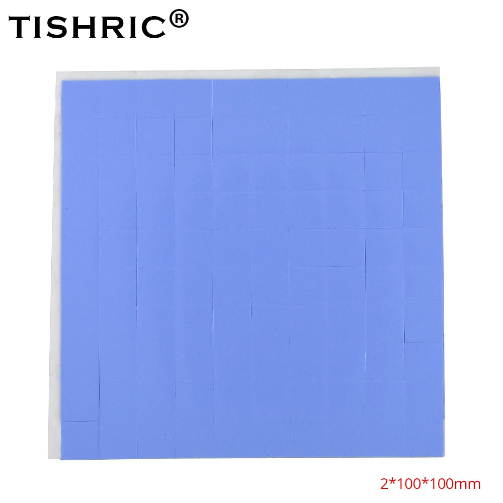 TISHRIC Silicone Thermal Pad 100×100mm – GPU CPU Heatsink