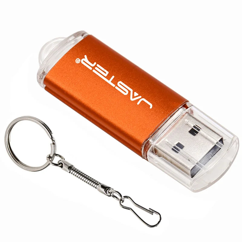 JASTER Mini USB Flash Drive 4GB–128GB Pen Drive | USB 2.0 USB Flash Drive PRIMED orange 32 GB
