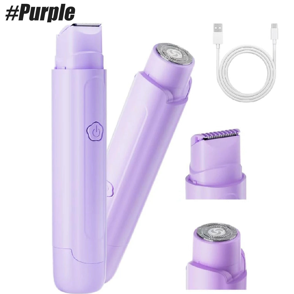 Waterproof Rechargeable Women's Bikini Trimmer Dual Head