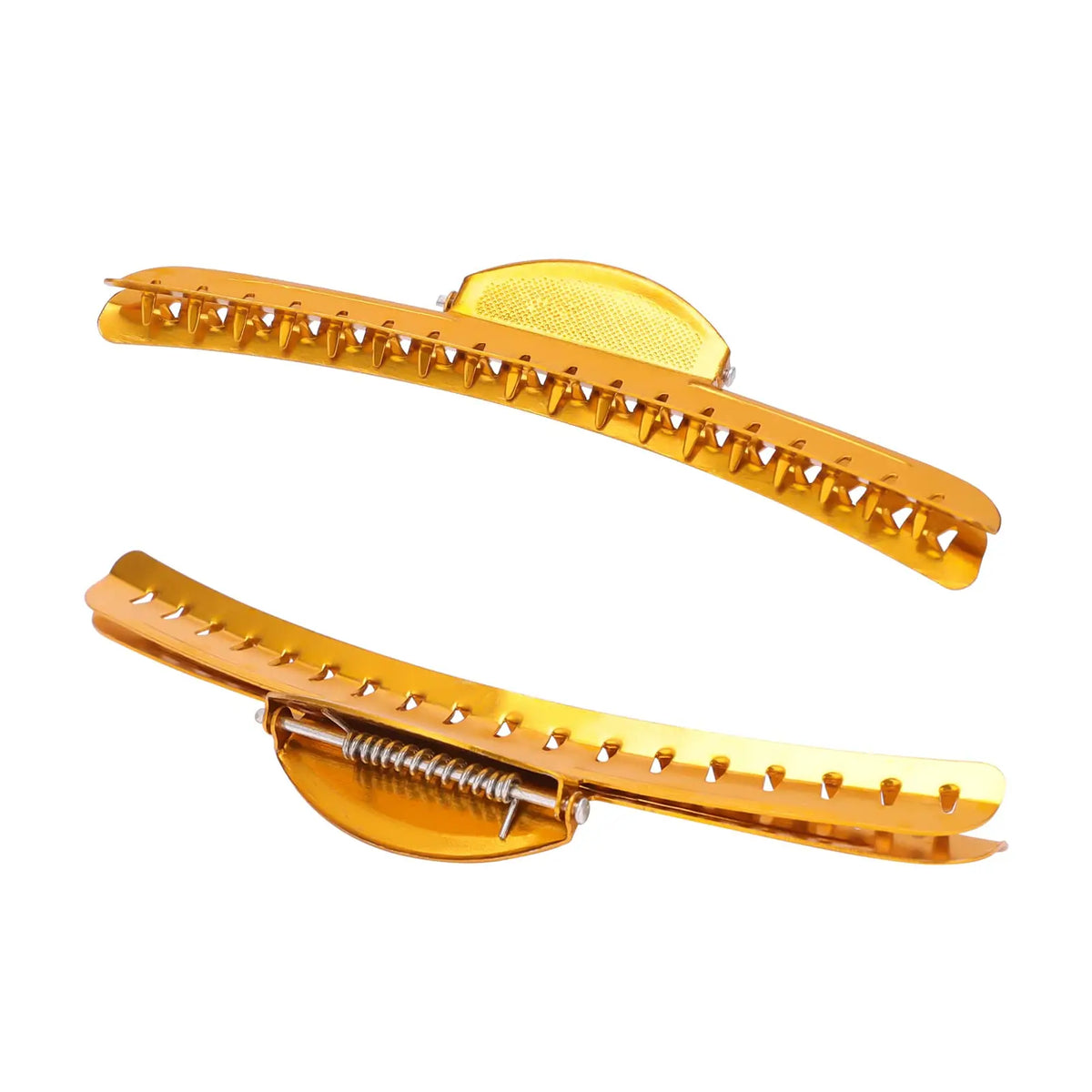 Metal Finger Wave Hair Clips – Aluminum Tip Styling Clamps 5pc Hair Styling Clips PRIMED
