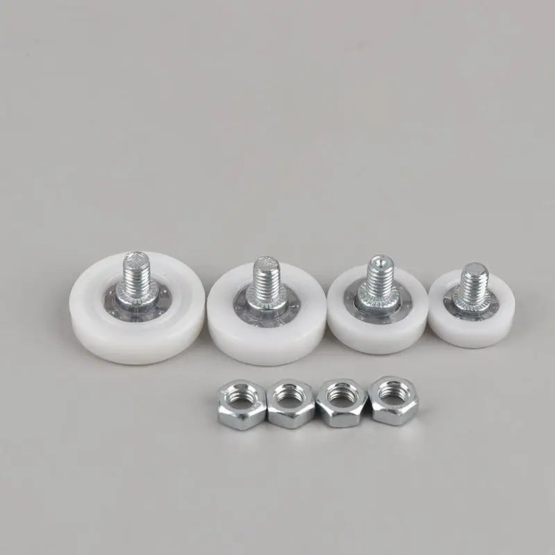 4Pcs M6 Nylon Sliding Door Roller Wheels with Screw – Cabinet