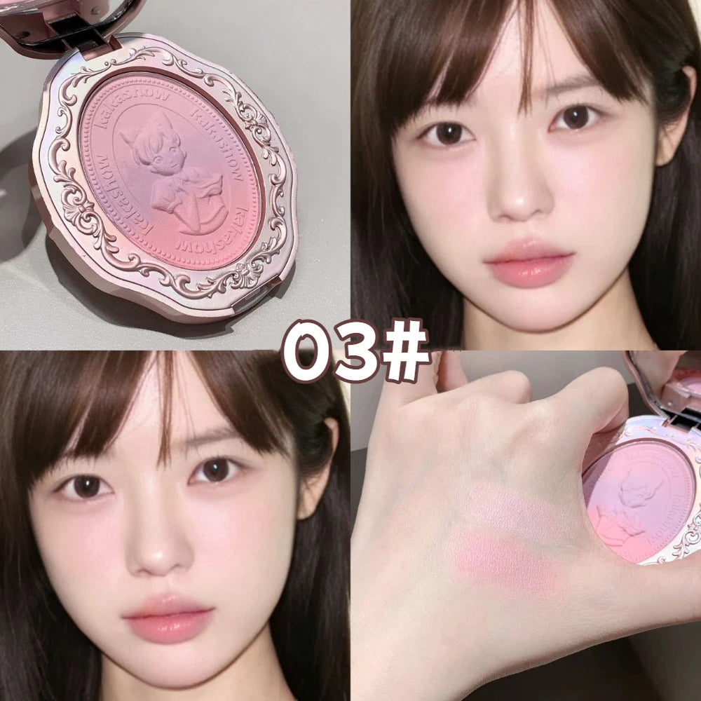 Embossed Gradient Matte Blush Palette – Nude Peach Cheek Tint Blush Palette PRIMED 03