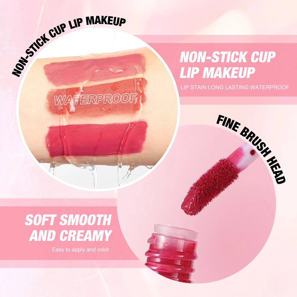 Handaiyan 4pcs Velvet Liquid Lipstick Set – Waterproof Lip Gloss Liquid Lipstick Set PRIMED
