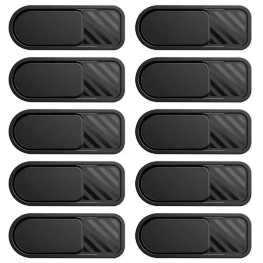 Sliding Webcam Camera Lens Cover – Privacy Blocker for Laptop & Phone Webcam Privacy Cover PRIMED Black-10Pcs