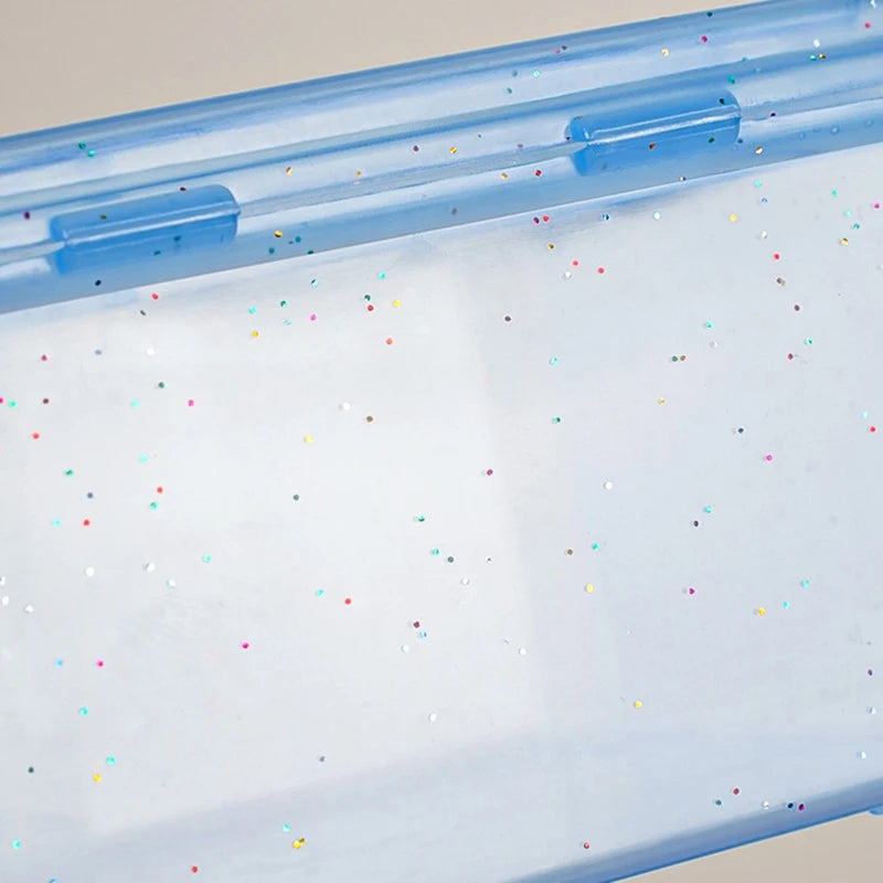 Transparent Photocard Storage Box Flip Case Desk Organizer Card Storage Box PRIMED