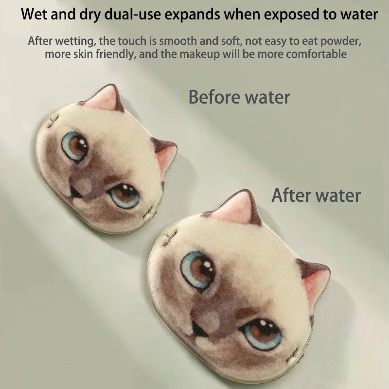 Cat Shaped Makeup Sponge Puff – Non-Latex Foundation Blender Makeup Sponge Puff PRIMED