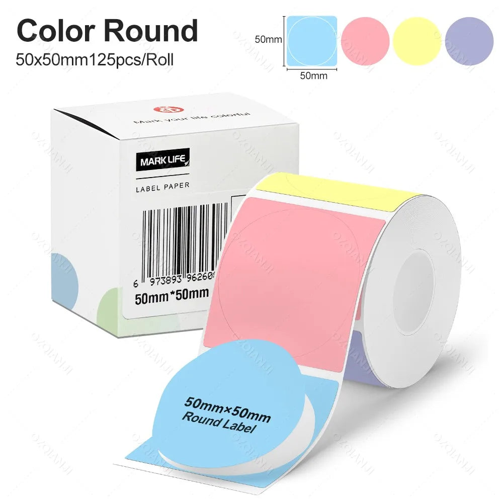 Thermal RFID Label Tape 40×30mm 50×30mm – M110 M220 X2 P50 Thermal Label Tape PRIMED 1CORound 50mm