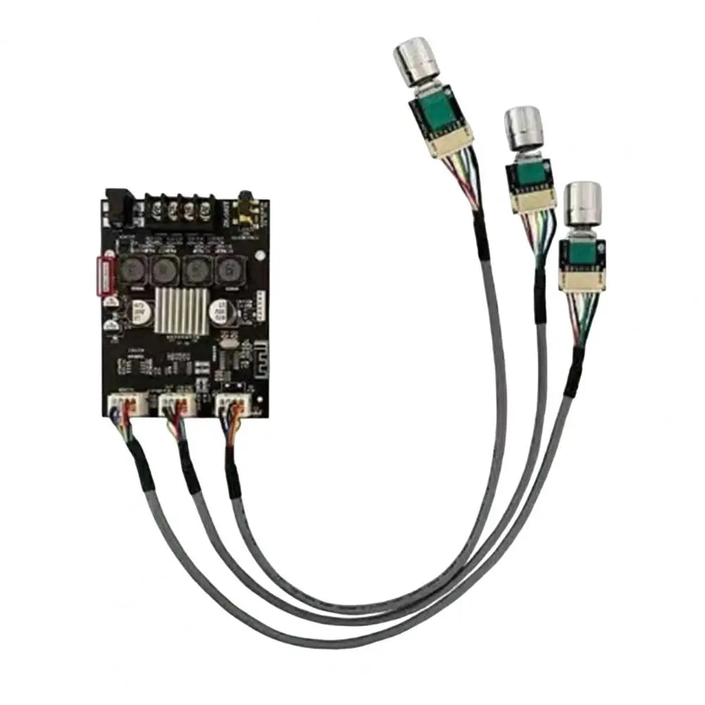 ZK-502T Stereo Amplifier Board 50W×2 Dual Channel Bluetooth Stereo Amplifier Board PRIMED Black
