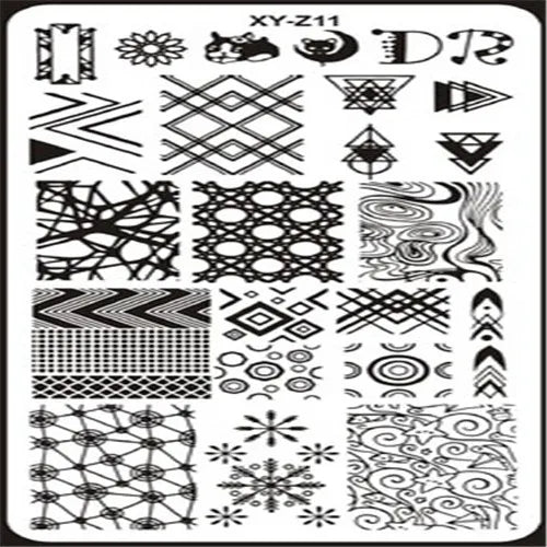 MAFANAILS Nail Art Stamping Plate – Multi-Design Stencil XY-Z