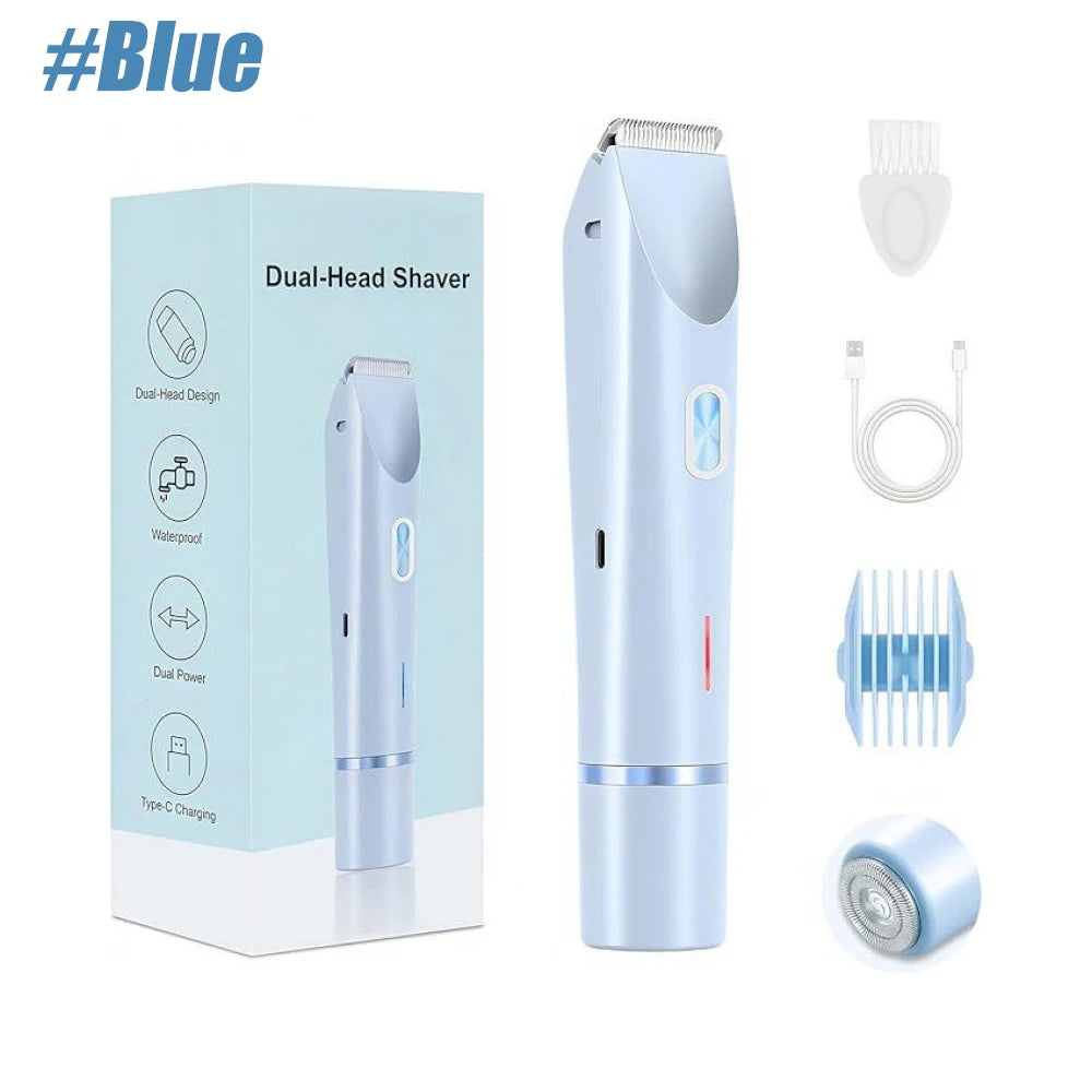 Women's Dual Head Electric Shaver & Bikini Trimmer IPX7