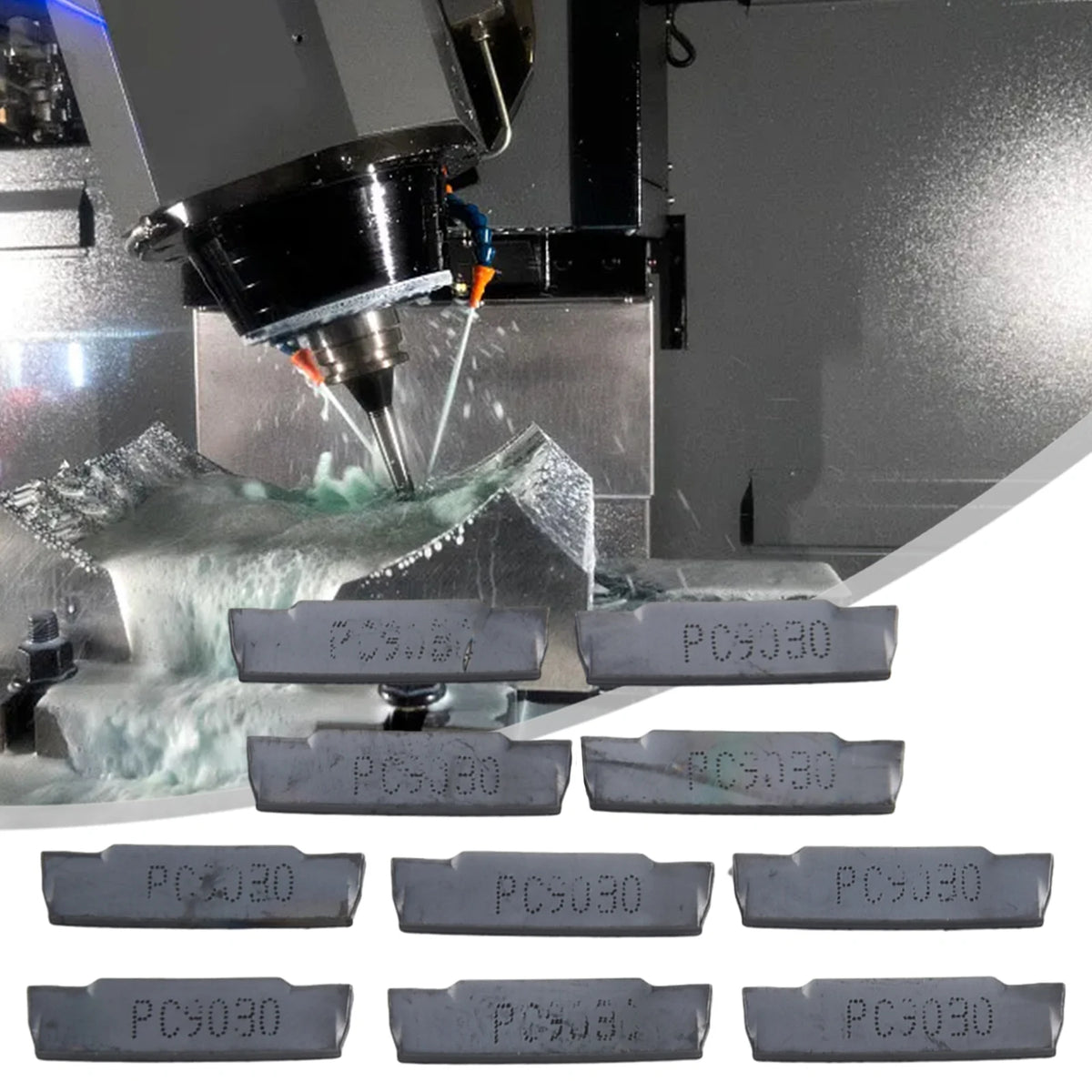 MGMN150-G PC9030 Carbide Grooving Inserts 10pcs | CNC Lathe