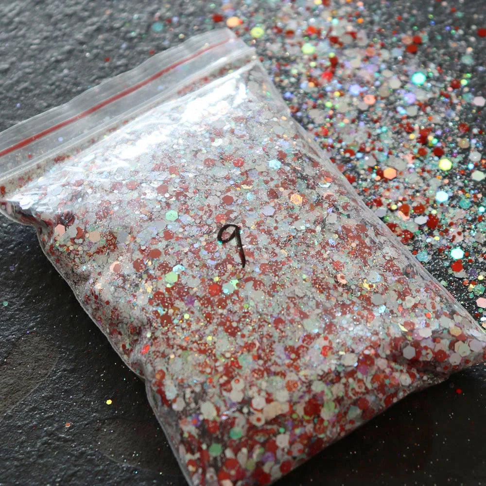 MAFANAILS 20g Diamond Pigment Nail Glitter Powder – 6 Colors