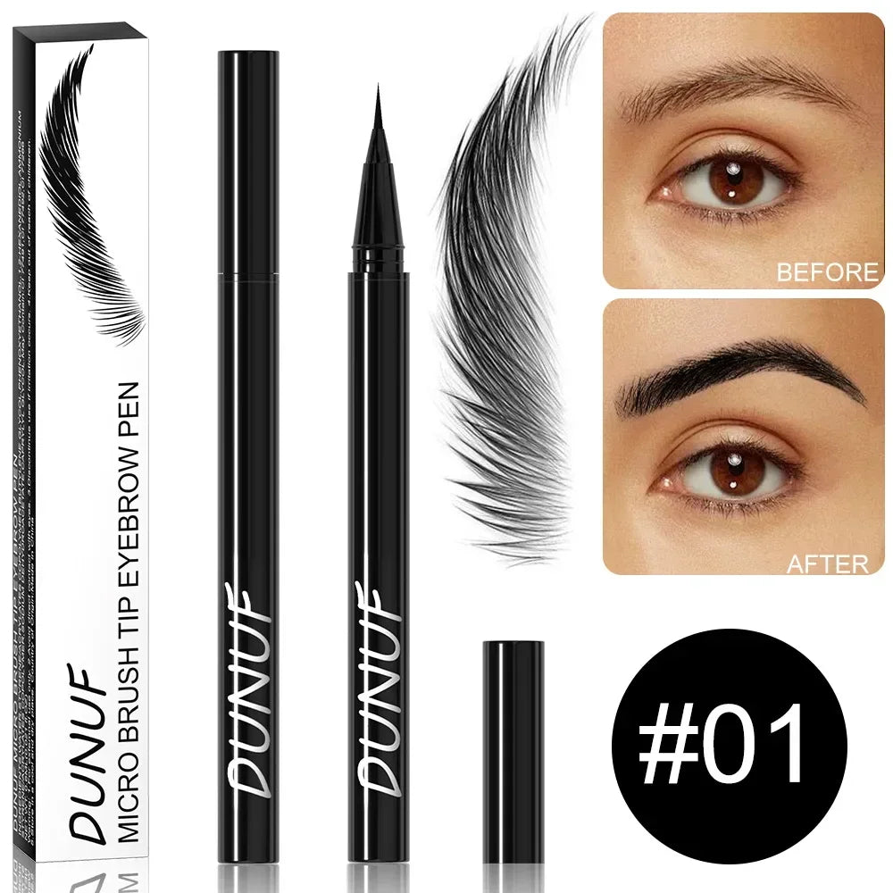 Ultra-Fine Waterproof Liquid Eyebrow Pencil – Black & Brown Liquid Eyebrow Pencil PRIMED DUHGMB-01 Black