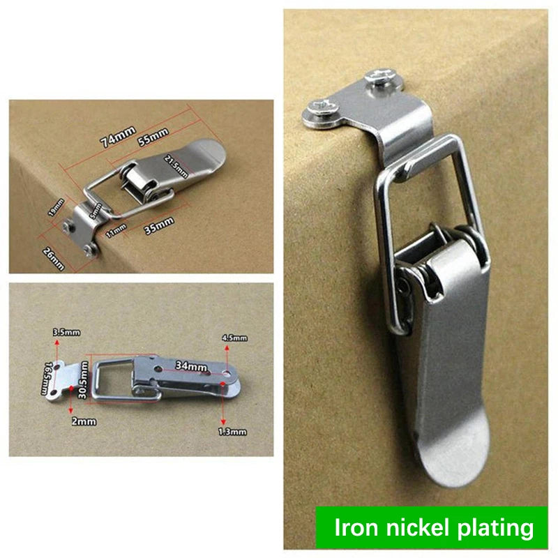 Stainless Steel Spring Toggle Draw Latch Hasp Clasp Lock