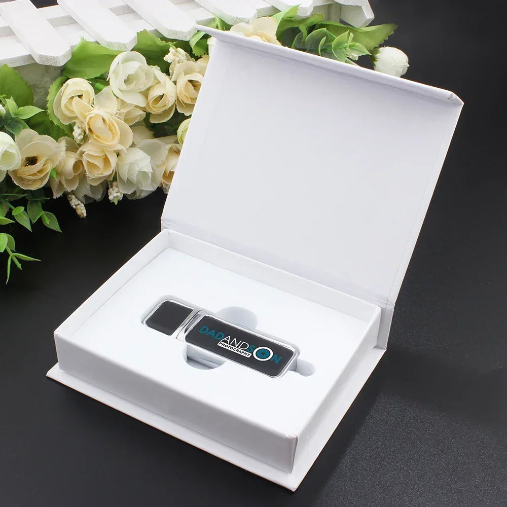 10-Pack Leather USB 3.0 Flash Drives 128GB | Free Custom Logo USB Flash Drive PRIMED