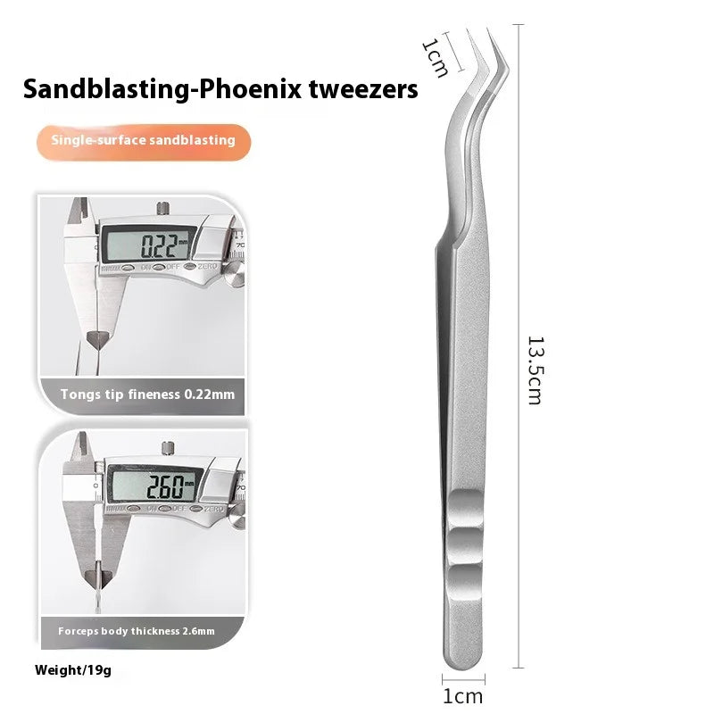 Stainless Steel Lash Extension Tweezer – Anti-Static Matte