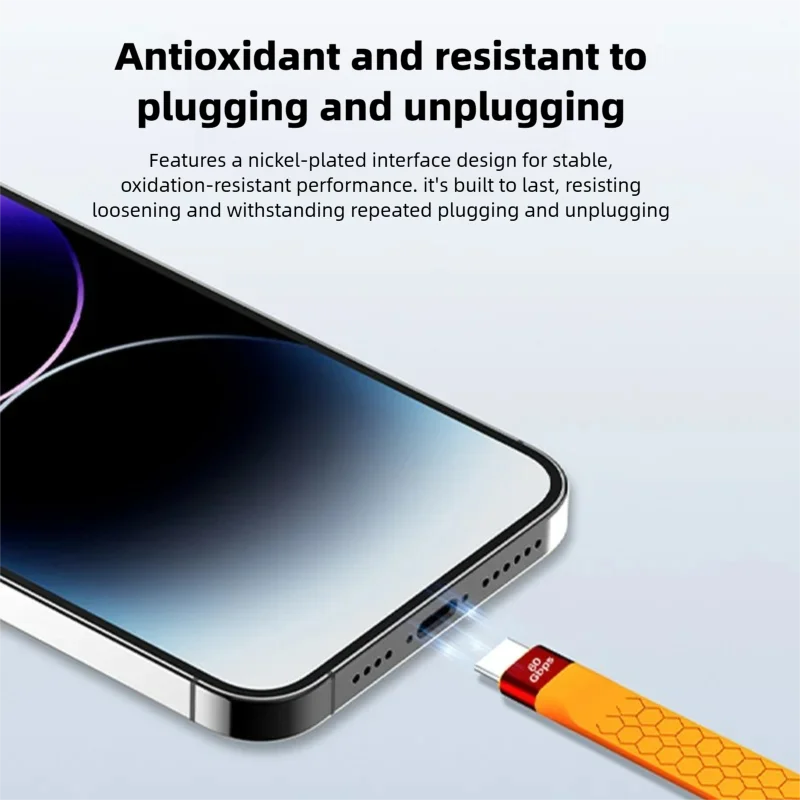USB4 80Gbps USB-C Cable 240W Fast Charging 16K Thunderbolt 5/4/3 USB-C Cable PRIMED