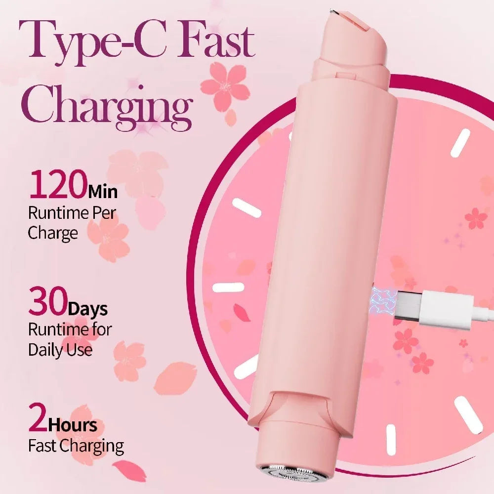 Waterproof Rechargeable Women's Bikini Trimmer Dual Head
