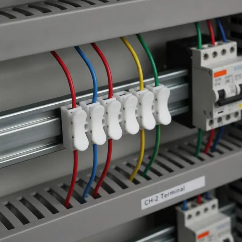 50/100Pcs CH-2 Spring Clamp Wire Connectors | No-Solder Quick Terminal Wire Terminal Connector PRIMED