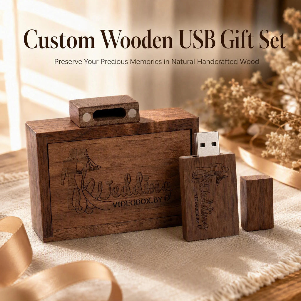Maple Wood USB Flash Drive | Free Custom Logo | 16–128GB USB Flash Drive PRIMED