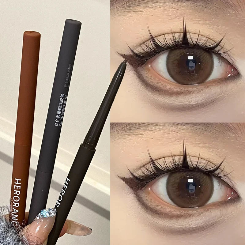 HERORANGE Ultra-Fine Gel Eyeliner Pencil – Waterproof Matte Gel Eyeliner Pencil PRIMED