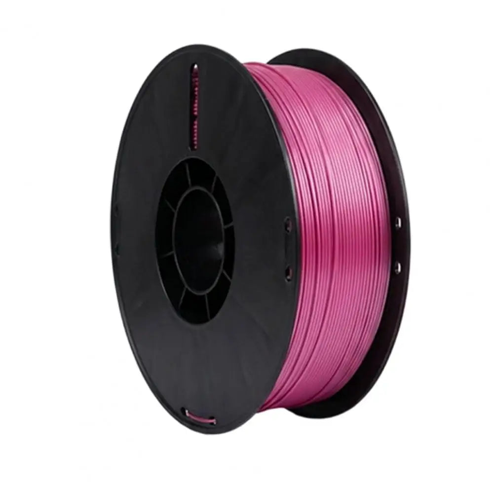 Silk PLA Filament 1.75mm 1kg Spool – Low Warping, Glossy Finish 3D Printer Filament PRIMED Rose Red