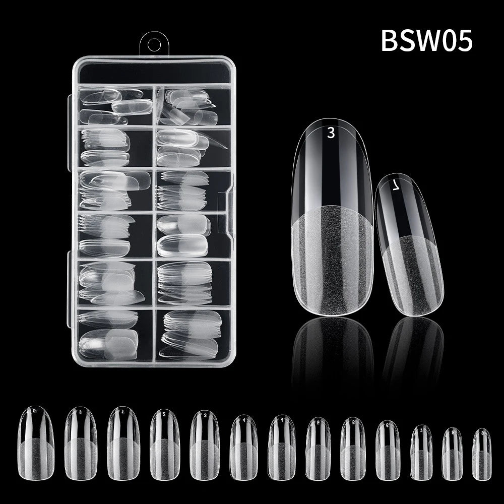 120pc French Press-On Nail Tips | Full Cover Acrylic Set