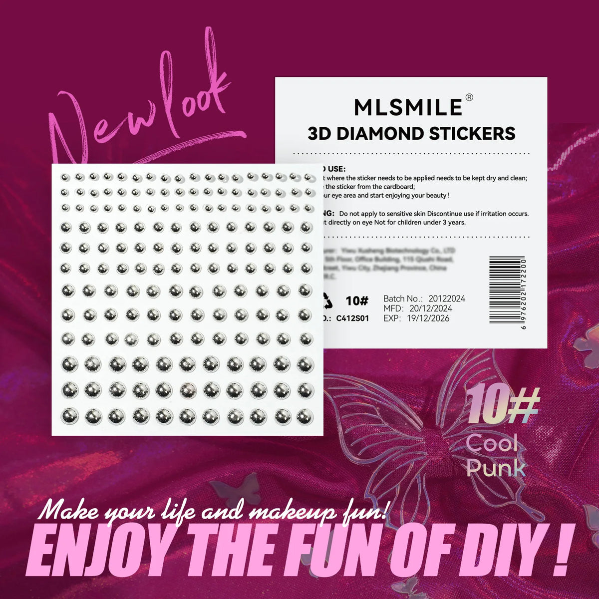 MLSMILE 3D Laser Face Tattoo Stickers | Eye Makeup Beauty