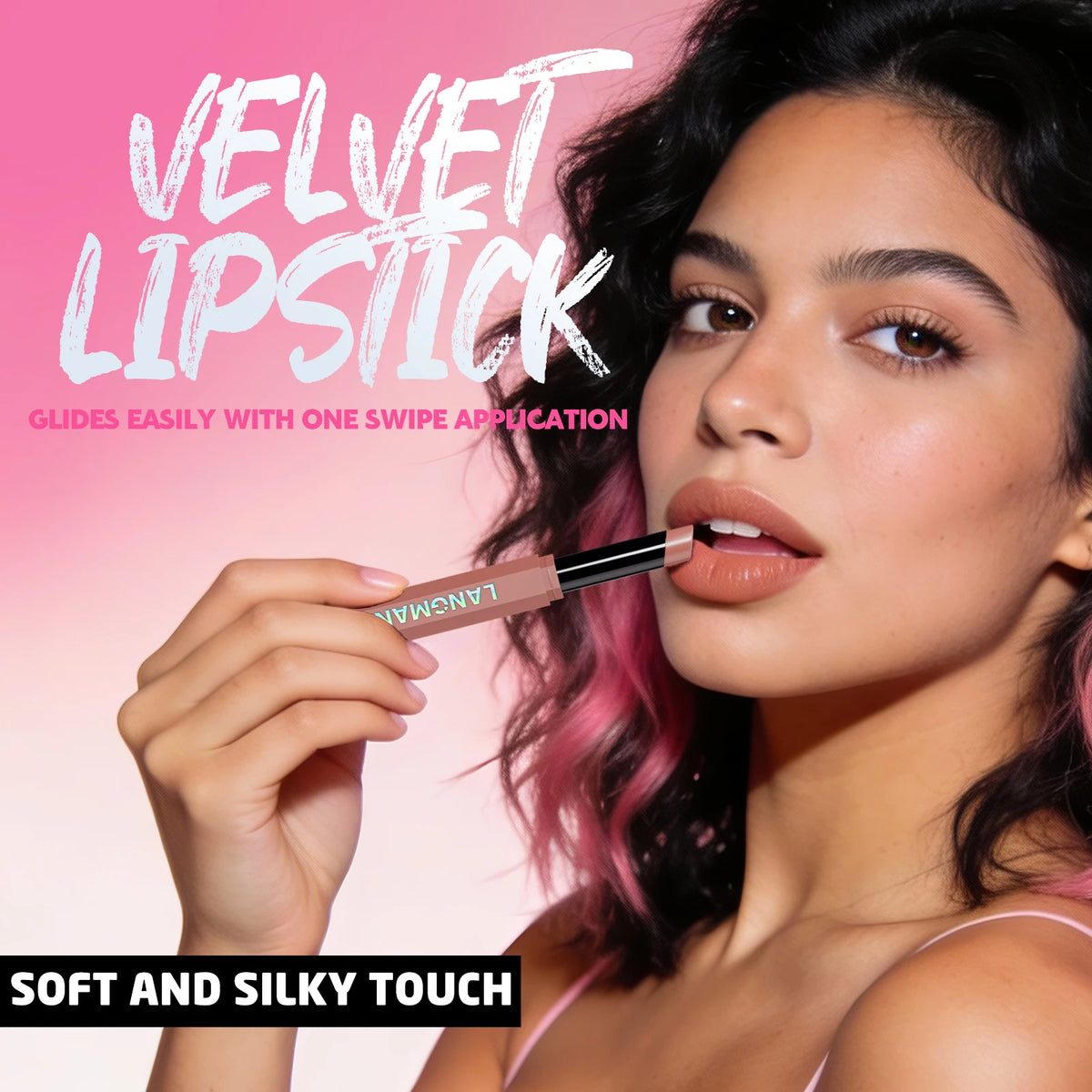 Langmanni Velvet Matte Lipstick Pencil – 12 Colors, Waterproof