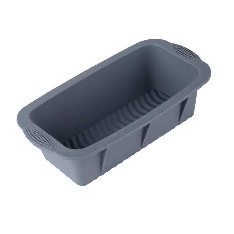 LMETJMA Silicone Loaf Pan – Non-Stick Bread & Meatloaf Mold Silicone Loaf Pan PRIMED Grey