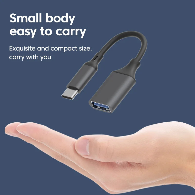 USB-C to USB 3.0 Female OTG Adapter | Fast Data Transfer USB-C OTG Adapter PRIMED