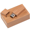 Wooden USB Flash Drive Walnut & Maple | 4GB–64GB Pen Drive Wooden USB Flash Drive PRIMED With Box -D 128 GB